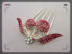 璀璨奪目，櫻桃滿鉆插梳 美發飾界的新寵